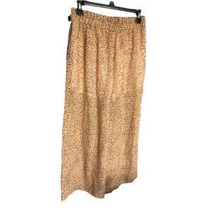 UK2LA Semi Sheer Animal Print Pull on Pants w/ Elastic Waist